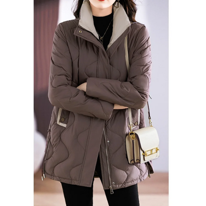Damen Winterjacke Langärmelig Warm Freizeit