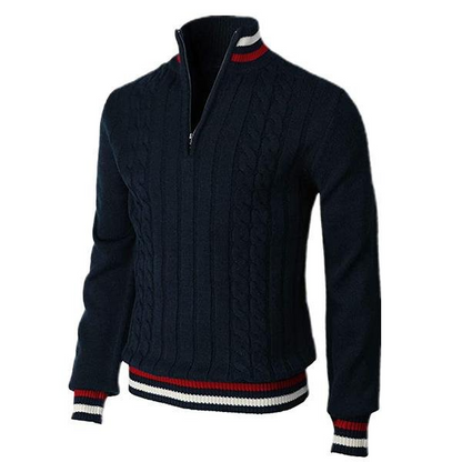 Herren Pullover Eleganter Kragen Schlank Modern
