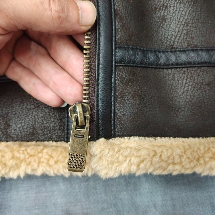 Warme Winterjacke Wolle Gefüttert Damen