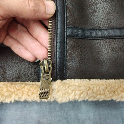 Warme Winterjacke Wolle Gefüttert Damen