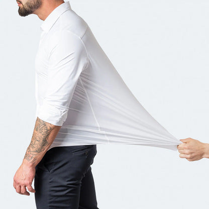 Herren Hemd Slim Fit Langarm Business Stretch