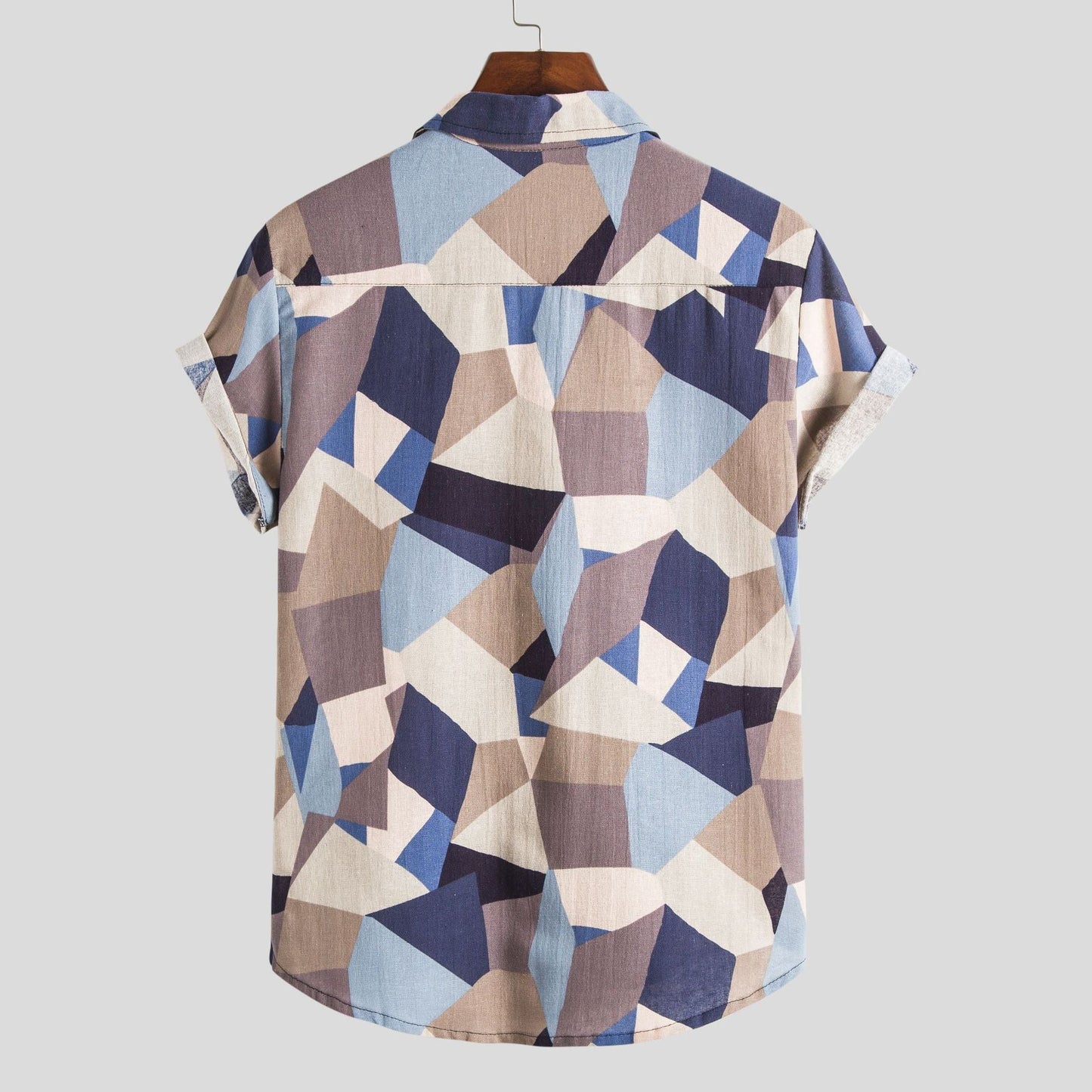 Herren Kurzarmhemd Geometrisch Trendig Modern