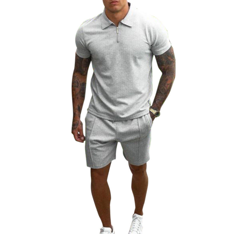 Herren Poloshirt und Shorts Set Sommer Modell