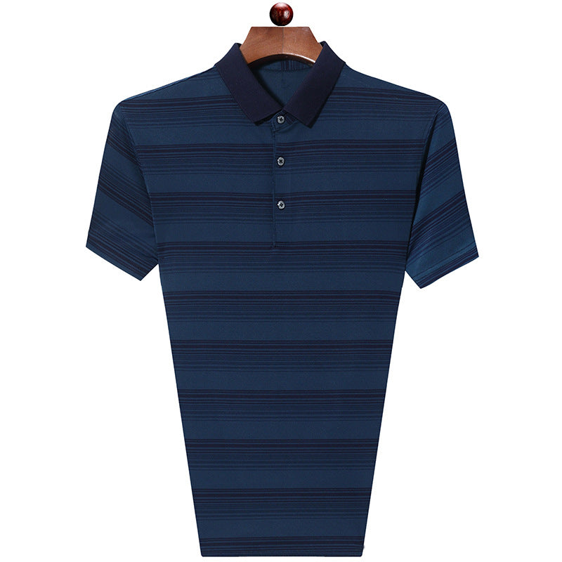 Herren Polohemd Streifen Modern Slim Fit - BerlinGlamour