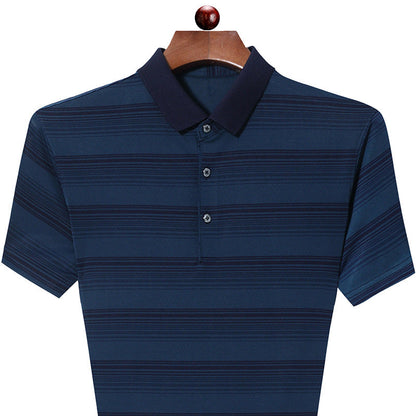 Herren Polohemd Streifen Modern Slim Fit