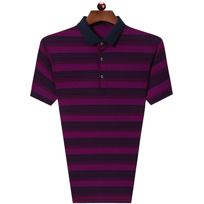 Herren Polohemd Streifen Modern Slim Fit