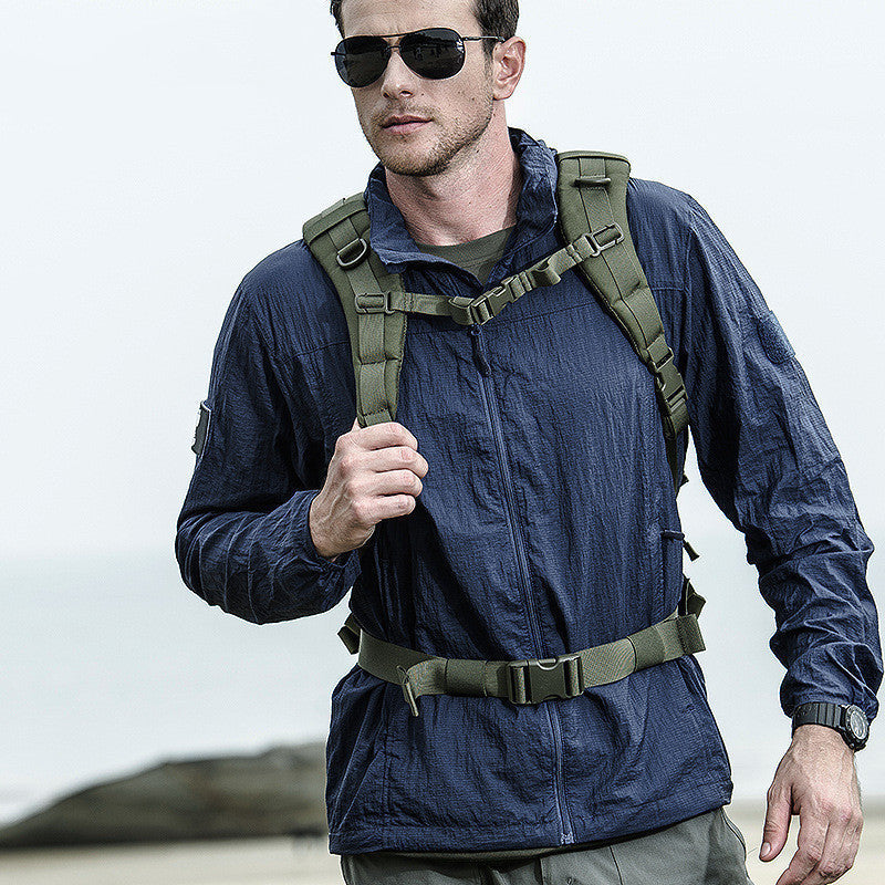 Wasserdichte Outdoor Jacke Leicht Reißverschluss