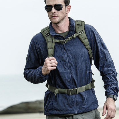 Wasserdichte Outdoor Jacke Leicht Reißverschluss