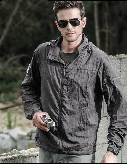 Wasserdichte Outdoor Jacke Leicht Reißverschluss
