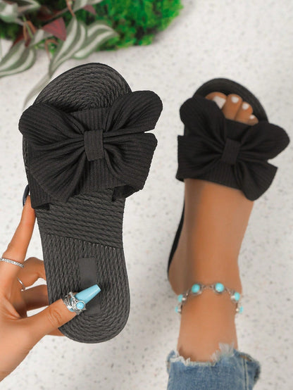 Sommerliche Boho Sandalen mit Schleife Bequem