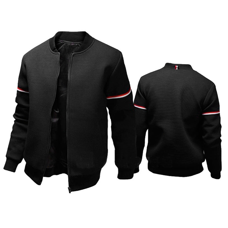 Herren Kapuzenjacke Sportlich Streifenjacke Modern