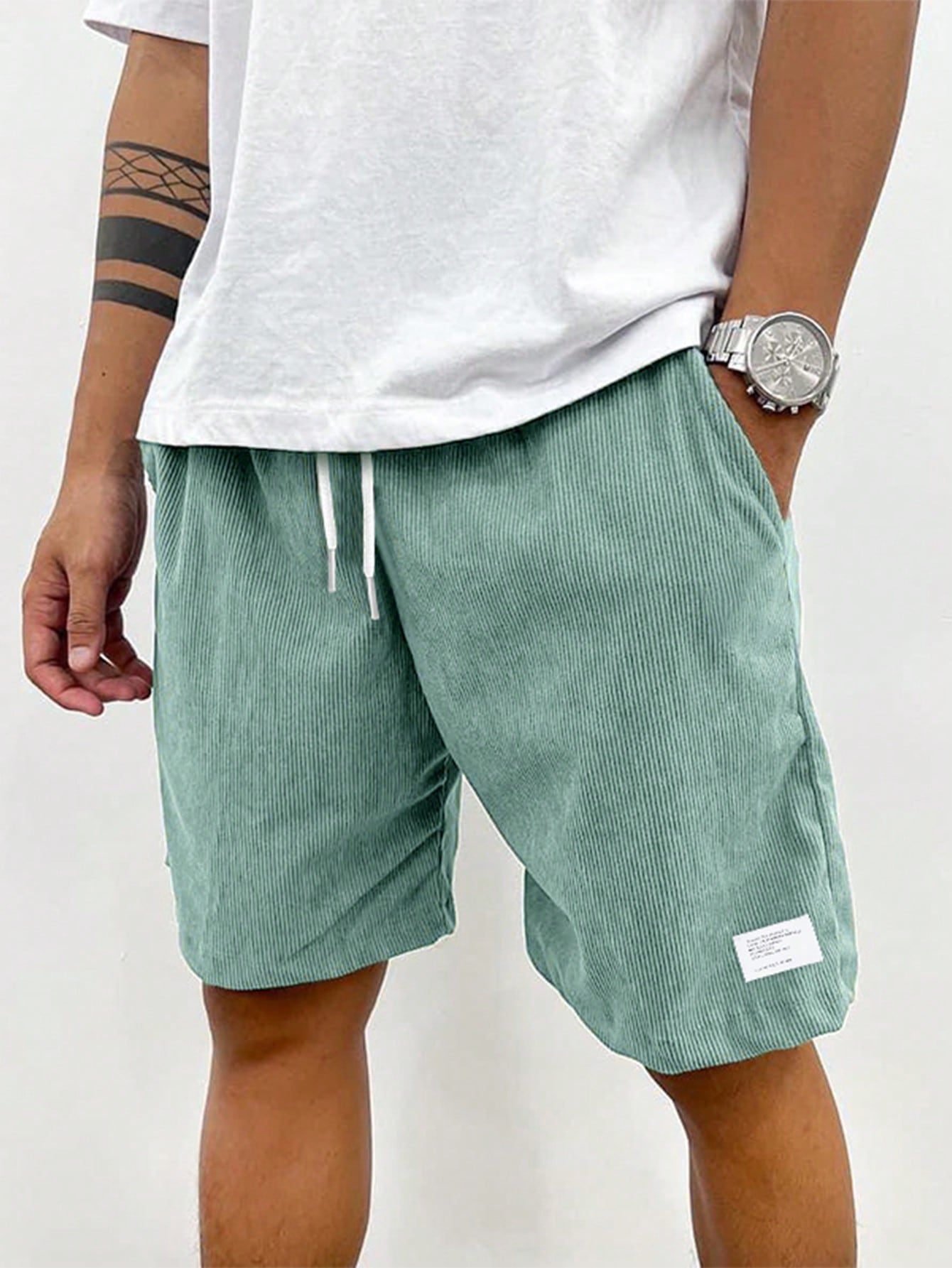 Herren Shorts Freizeit Lockere Passform Kordelzug Bequem