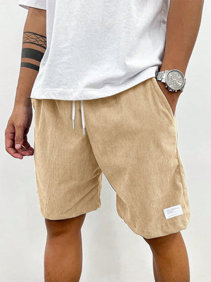 Herren Shorts Freizeit Lockere Passform Kordelzug Bequem