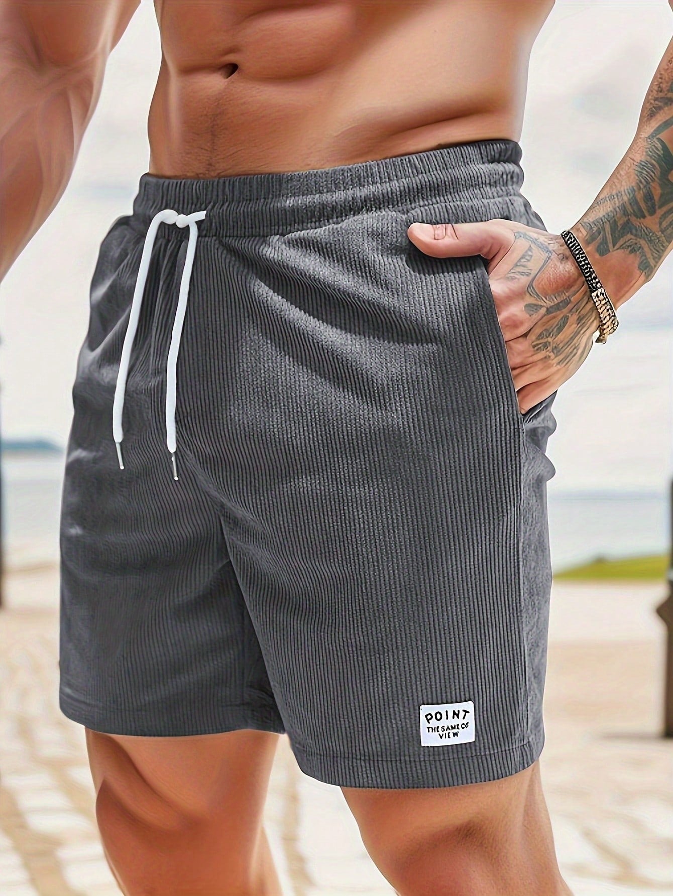 Herren Shorts Sommer Bequem Mit Kordelzug