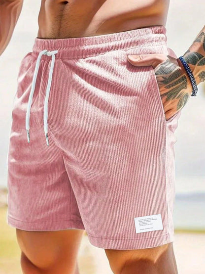 Herren Shorts Freizeit Lockere Passform Kordelzug Bequem