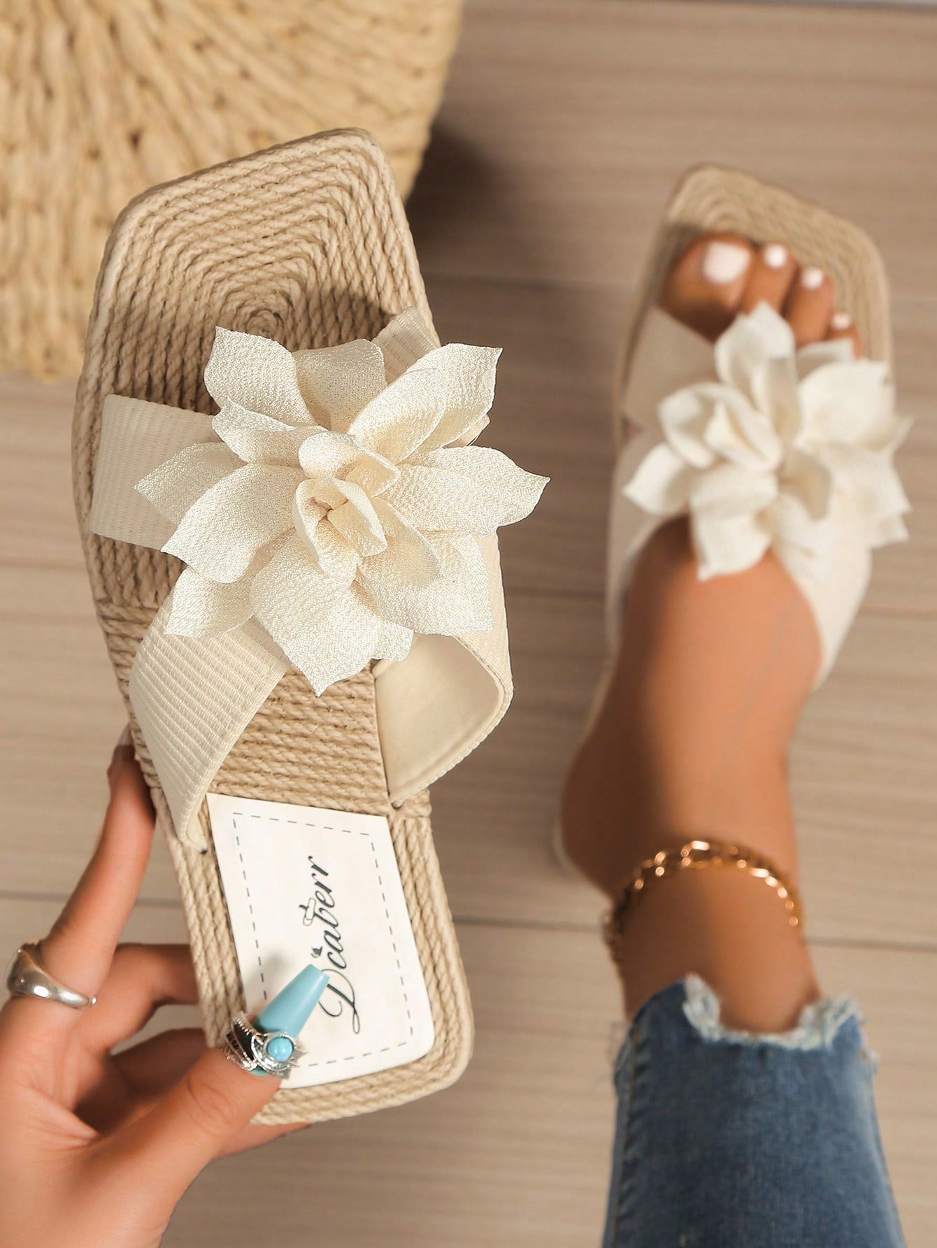 Sommerliche Boho Sandalen mit Schleife Bequem