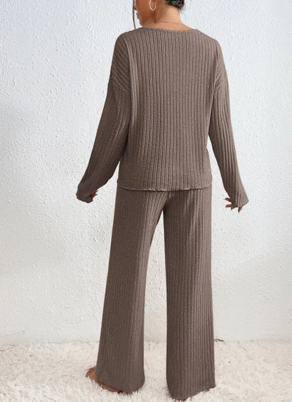 2-teiliger Strickanzug Damen Glamour