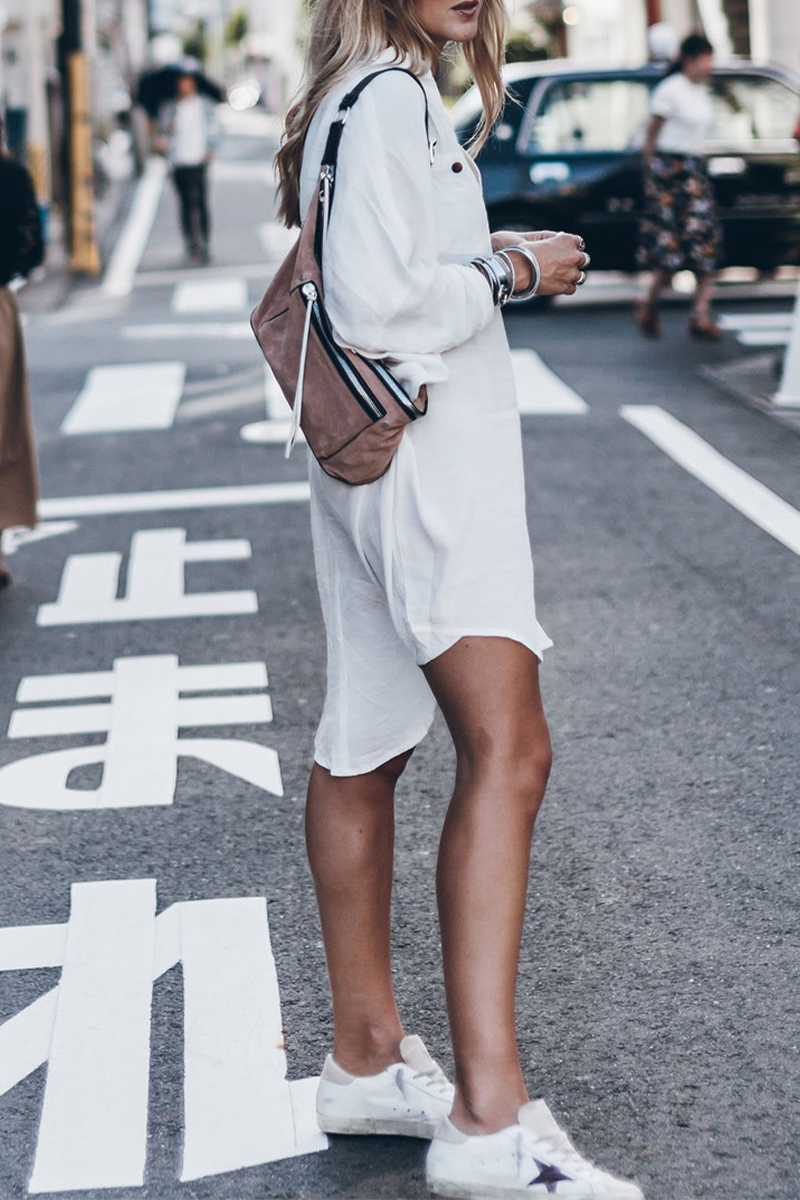 Lässiger Badeanzug Überwurf mit Knoten Trendy Sommer