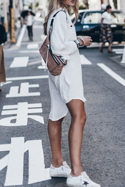 Lässiger Badeanzug Überwurf mit Knoten Trendy Sommer