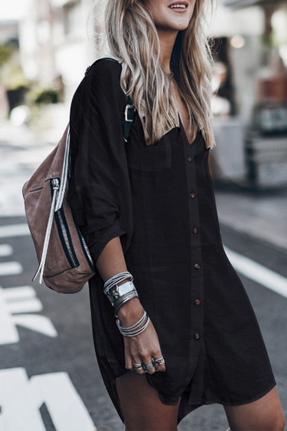 Lässiger Badeanzug Überwurf mit Knoten Trendy Sommer