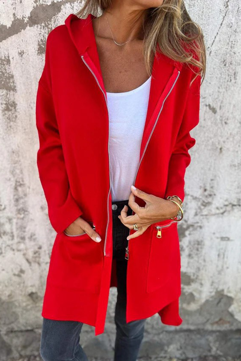 Kapuzenjacke Damen Lässig Modern 9 Farben - BerlinGlamour