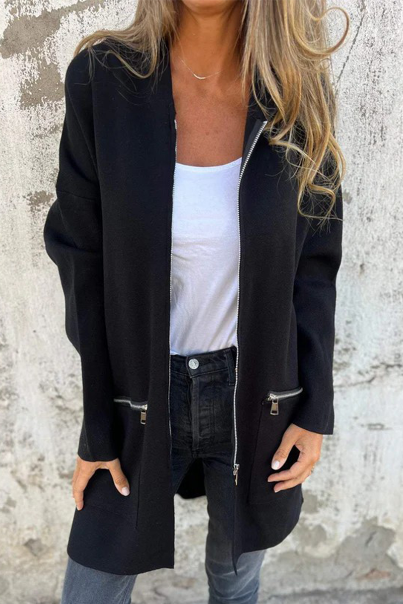 Kapuzenjacke Damen Lässig Modern 9 Farben