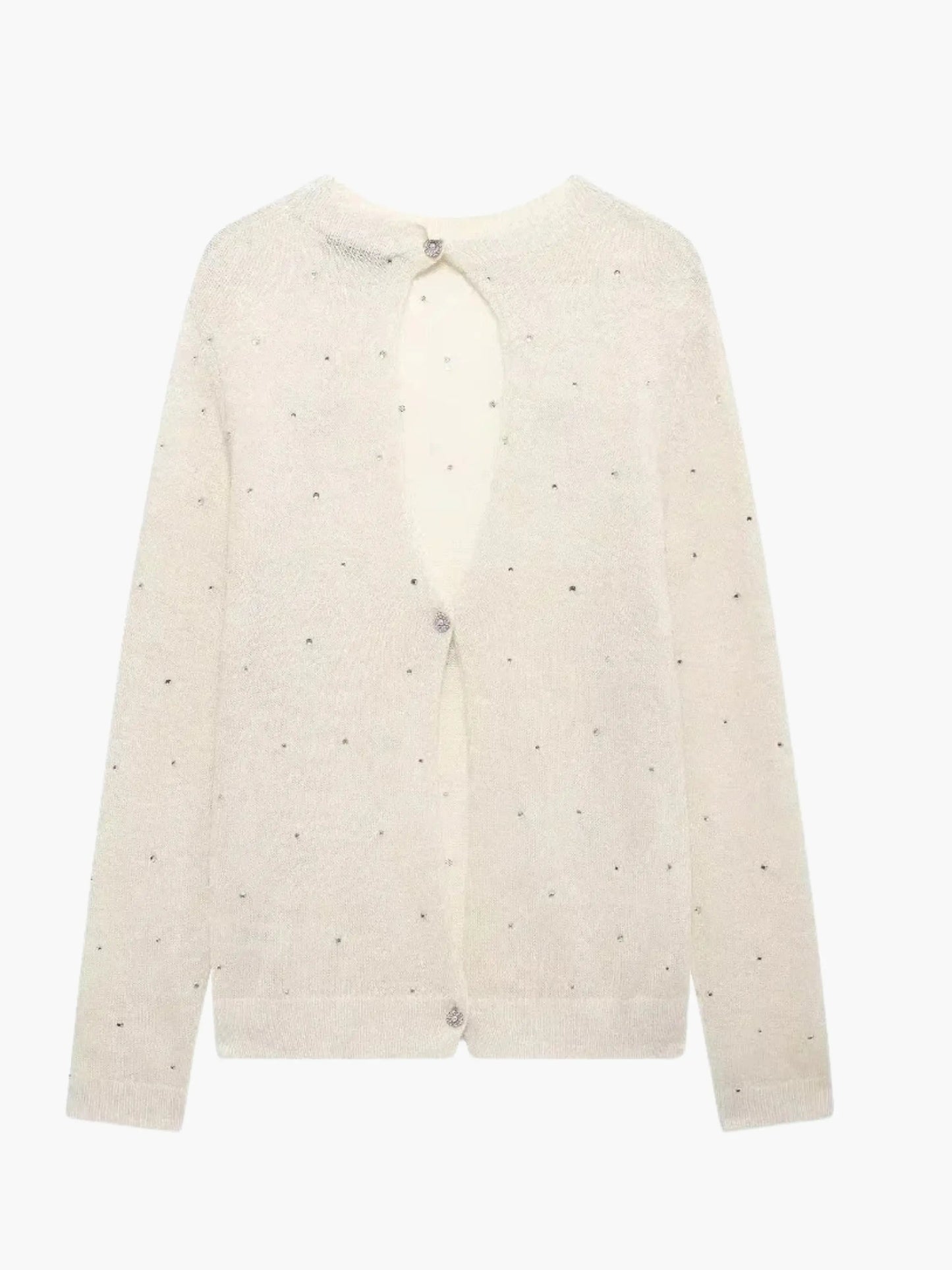 Frauen Strickjacke mit Knöpfen Modern - BerlinGlamour
