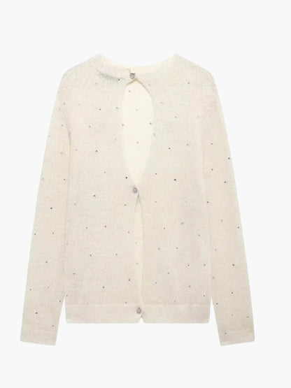 Frauen Strickjacke mit Knöpfen Modern - BerlinGlamour