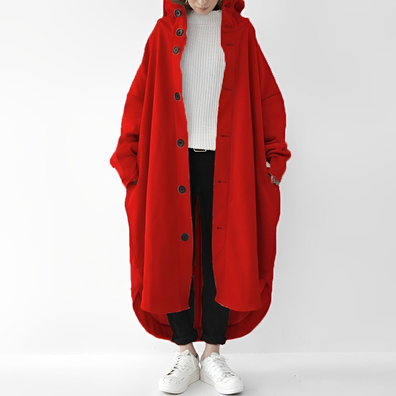 Langer Damen-Trenchcoat Modern Wasserabweisend