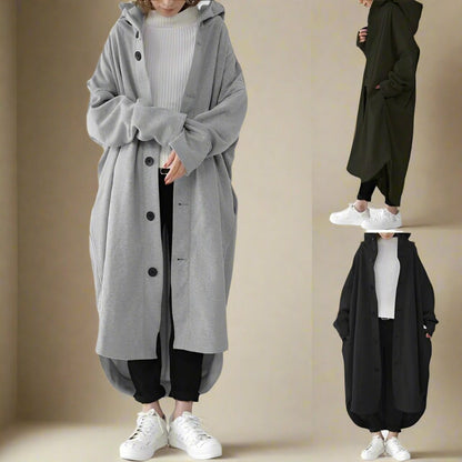 Langer Damen-Trenchcoat Modern Wasserabweisend