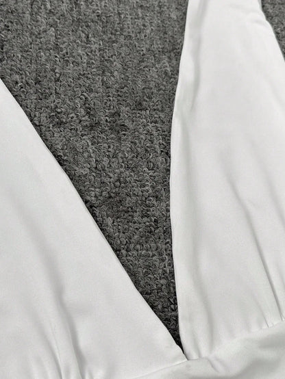 Kleid Minikleid Halterneck Figurbetont feminin