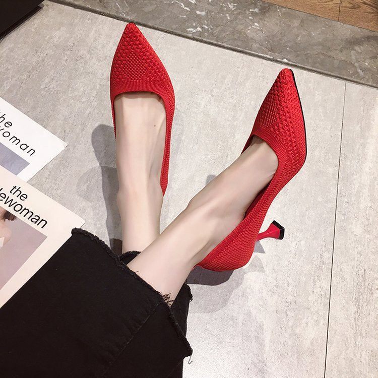 Damen High Heel Pumps mit Strass und Hohem Absatz