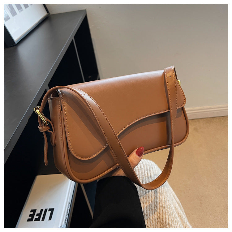 Kleine Damen Schultertasche Elegante Leder