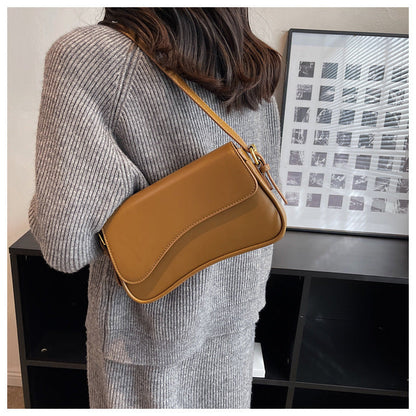 Kleine Damen Schultertasche Elegante Leder
