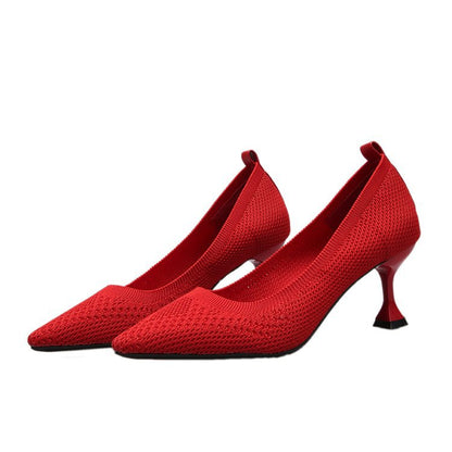 Damen High Heel Pumps mit Strass und Hohem Absatz