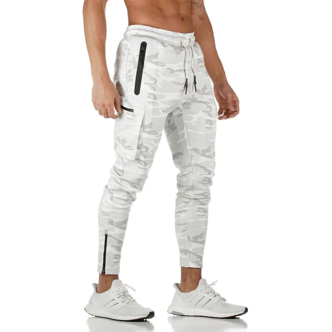 Herren Jogginghose Slim Fit mit Reißverschlusstaschen Elastic