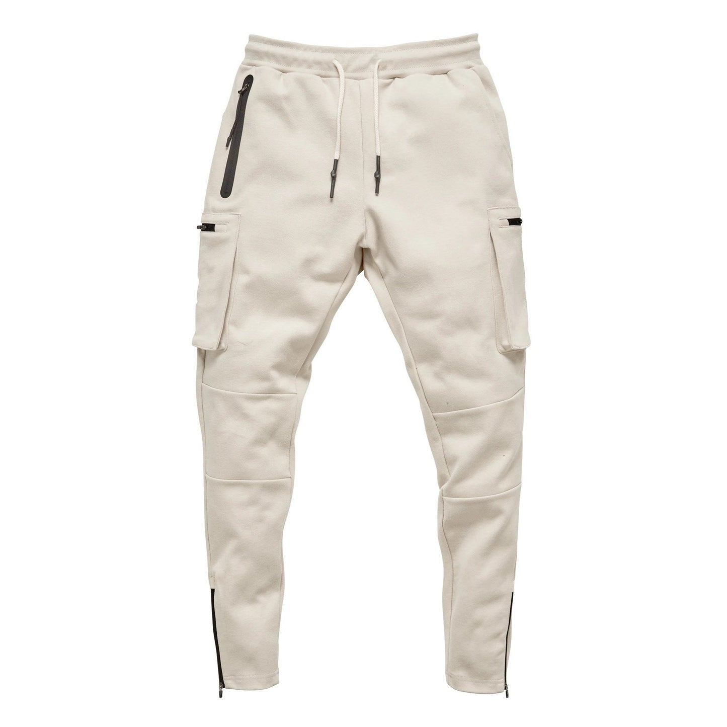 Herren Jogginghose Slim Fit mit Reißverschlusstaschen Elastic