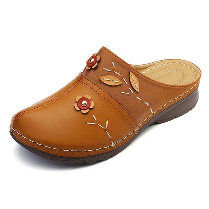 Damen Clogs Blumenmuster Bequem Komfortable Heidi