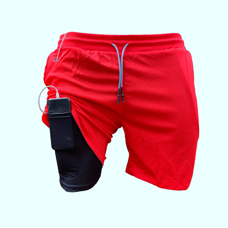 Herren Sport Shorts Atmungsaktiv Mit Taschen