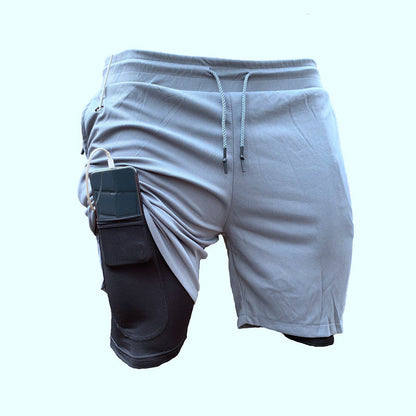 Herren Sport Shorts Atmungsaktiv Mit Taschen