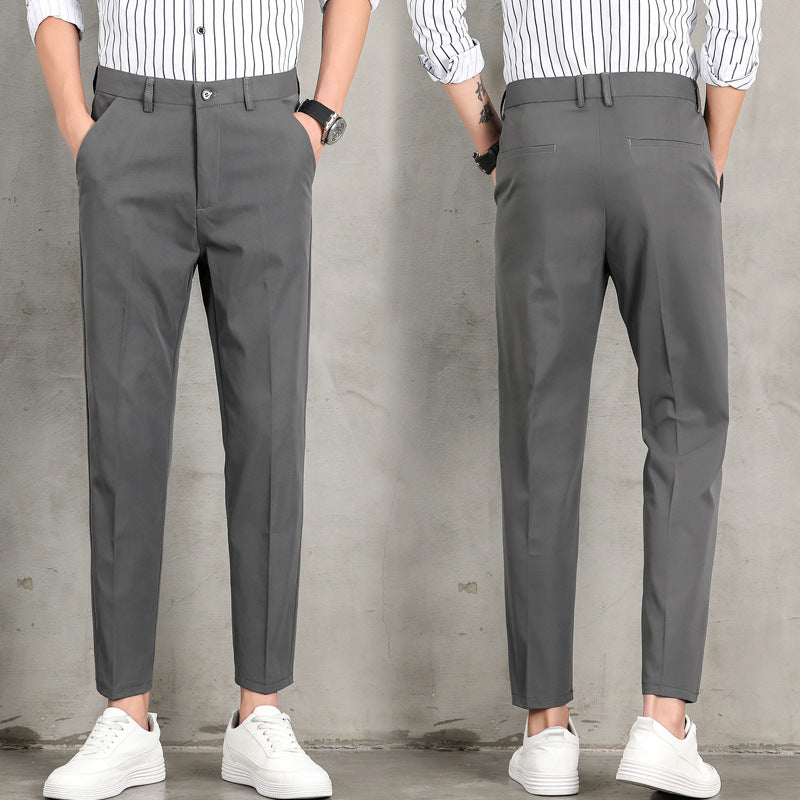 Herren Chino Hose Slim Fit Elegant Mit Taschen - BerlinGlamour