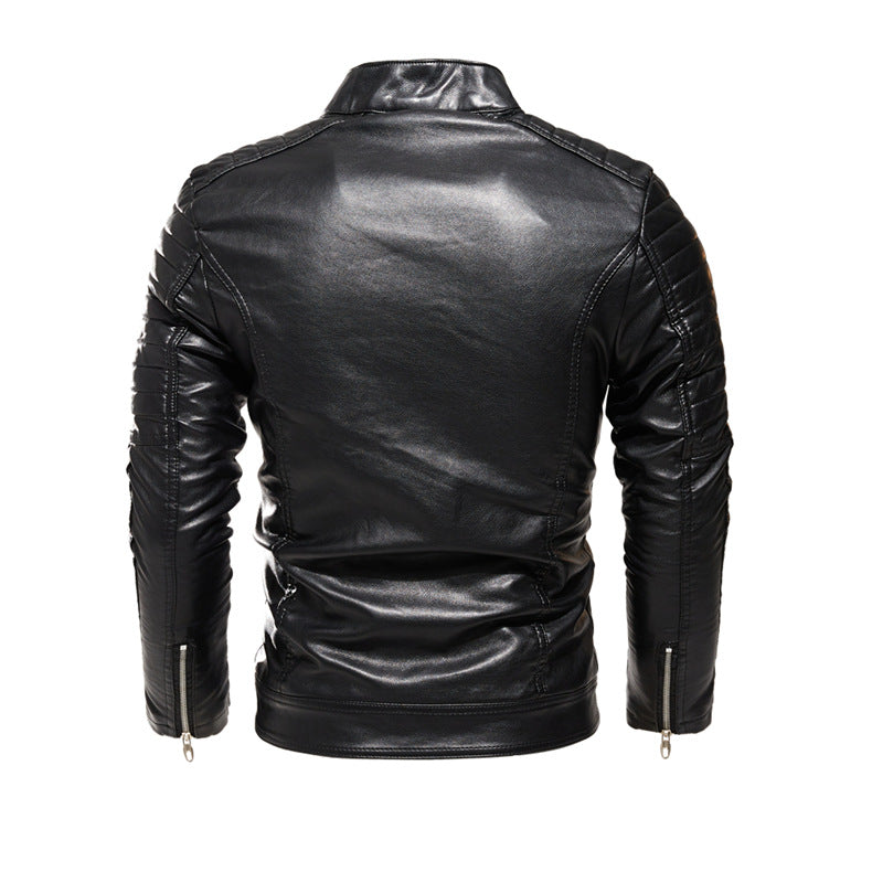 Lederjacke Herren Stylisch Einzigartig Schwarz