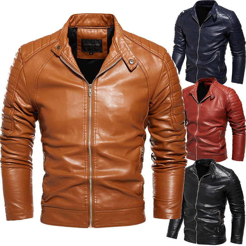 Lederjacke Herren Stylisch Einzigartig Schwarz - BerlinGlamour