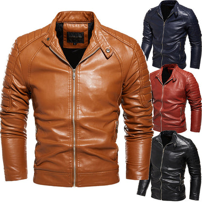 Lederjacke Herren Stylisch Einzigartig Schwarz - BerlinGlamour