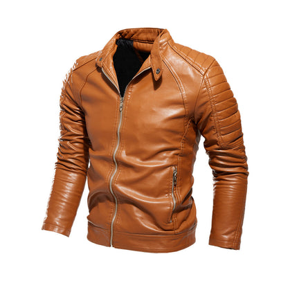 Lederjacke Herren Stylisch Einzigartig Schwarz