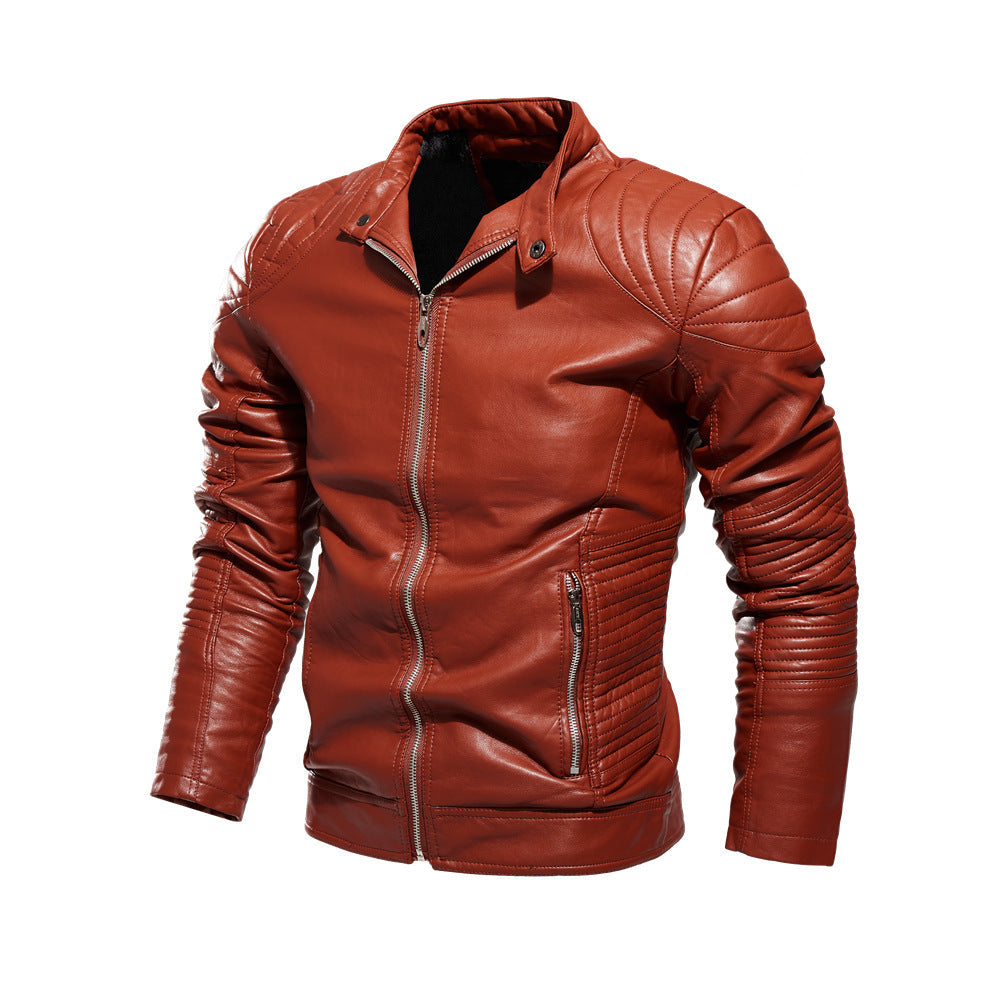 Leder Motorradjacke Herren Schwarz Hochwertig