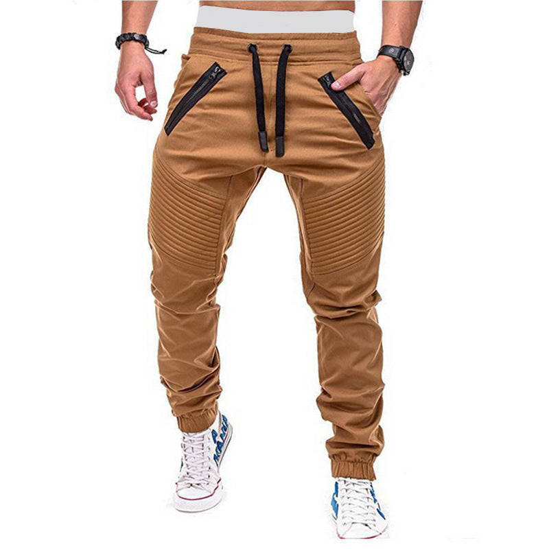 Herren Freizeithose Modern mit Reißverschluss und Stretch