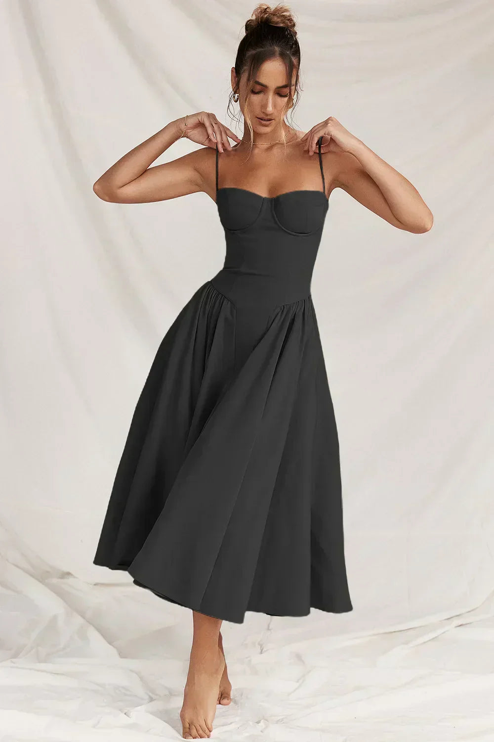 Ärmelloses Damenkleid Sommer Jutte Kleid