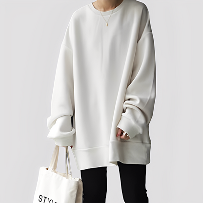 Damen Oversize Pullover Modern Großzügig