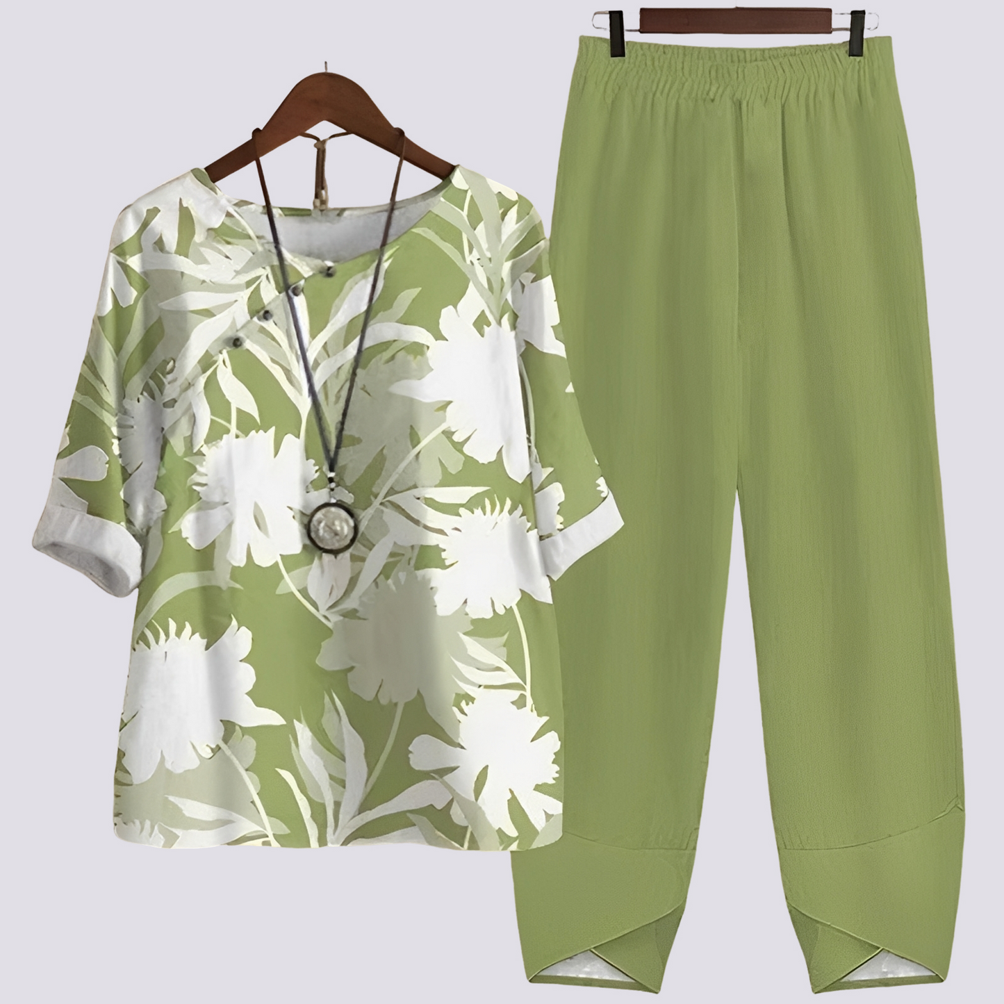 Damen Set mit Print Bequem Stilvoll - BerlinGlamour